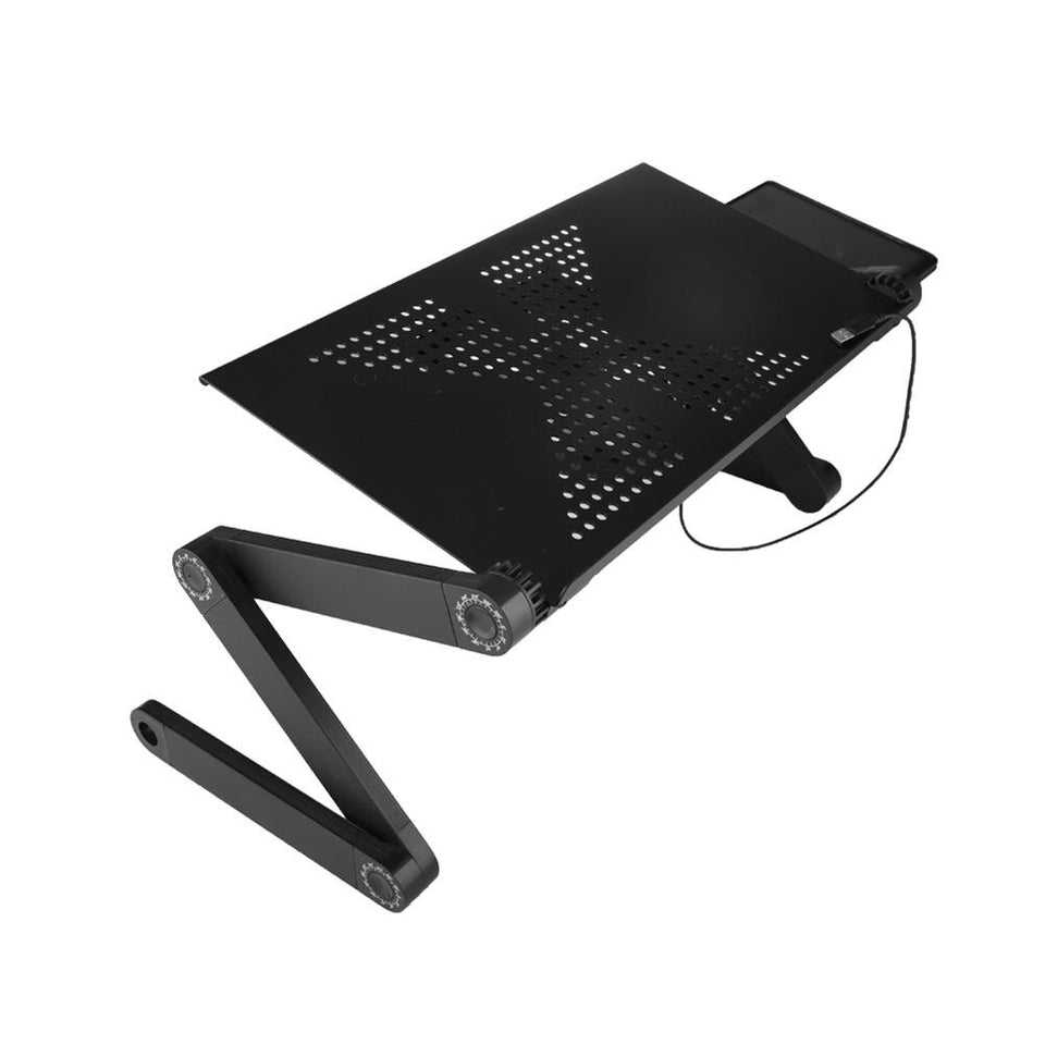 Adjustable ergonomic portable aluminum laptop desk
