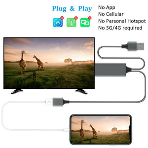 HDMI Mirroring Cable Adapter For Samsung Galaxy and IPhone