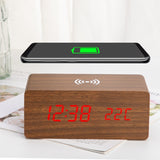 SmartClock: 6 in 1 | Wireless Charger | Wood Style Clock | FREE Shipping to USA